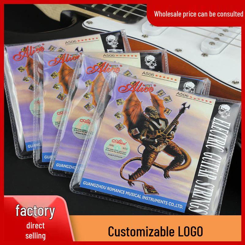 Alice A506 Electric Guitar String Set: Complete Set for 1st to 6th Strings, Includes Single 009 String. 503L-4th String