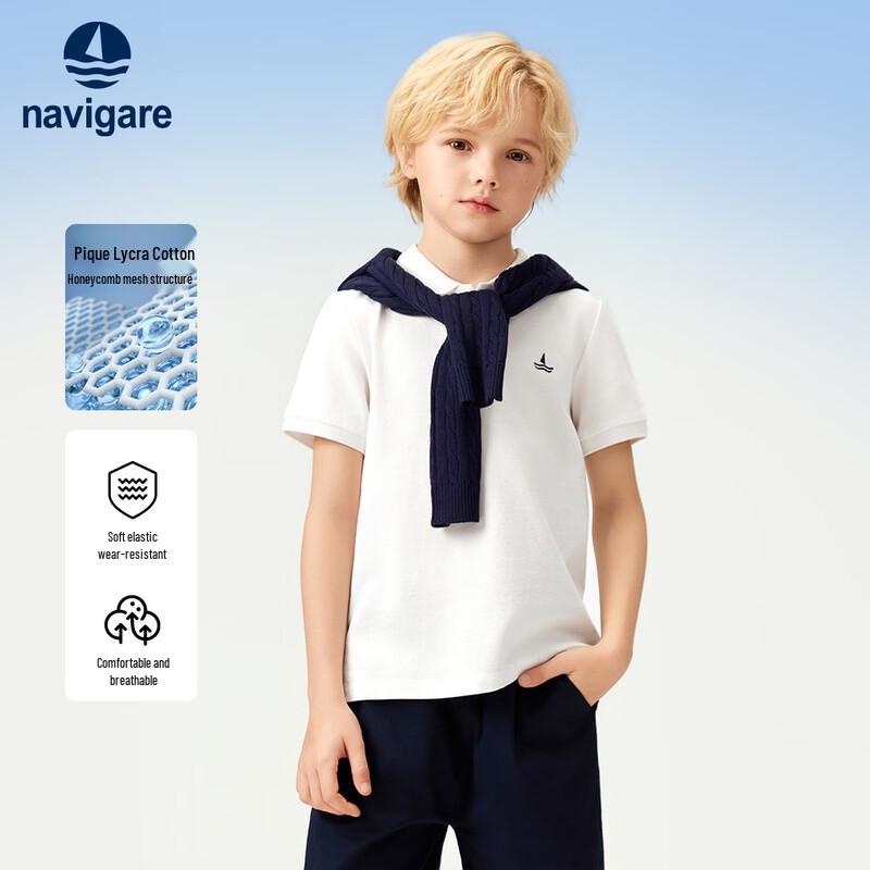 Navigare Girls  Short Sleeve Polo Shirt 130