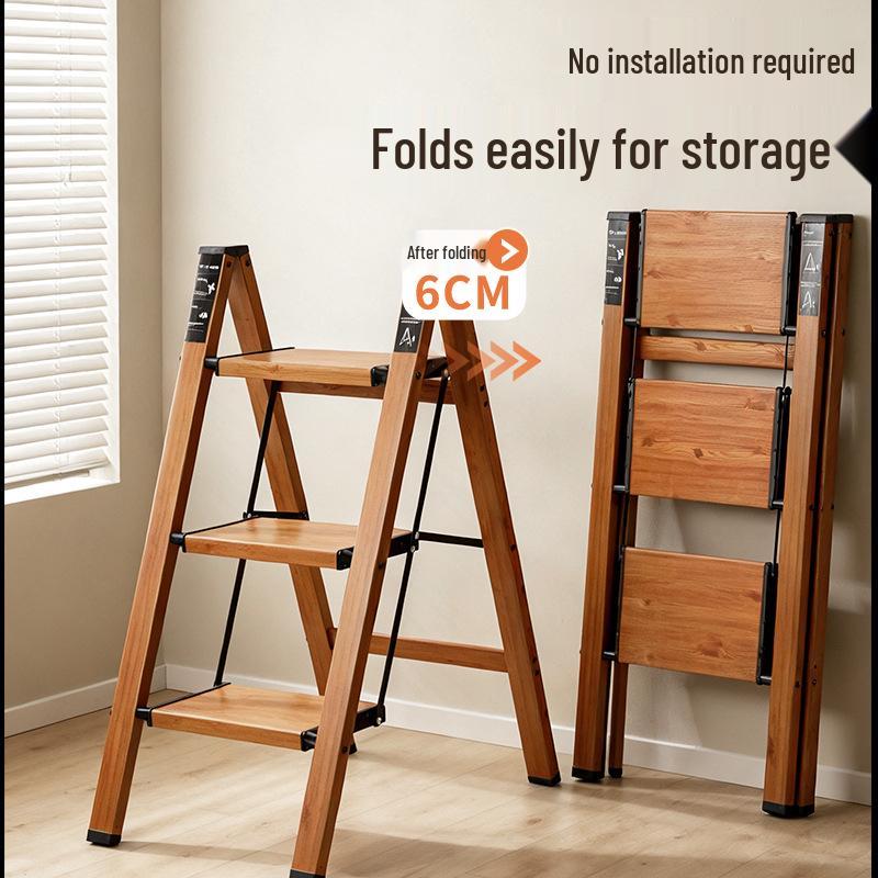 Multifunctional Aluminum Folding Step Ladder for Indoor/Outdoor Use