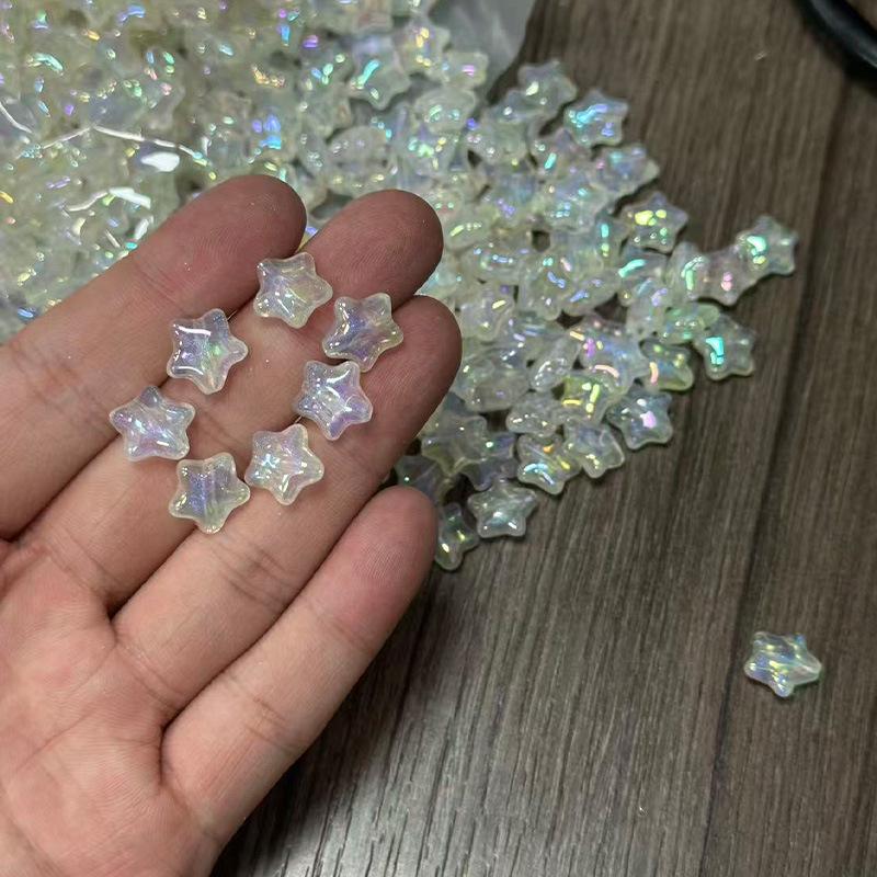 

Yukan Блискучі Зірки Русалка Бароко Акрилові Бусини для DIY Прикрас 11.5mm x 11.7mm
