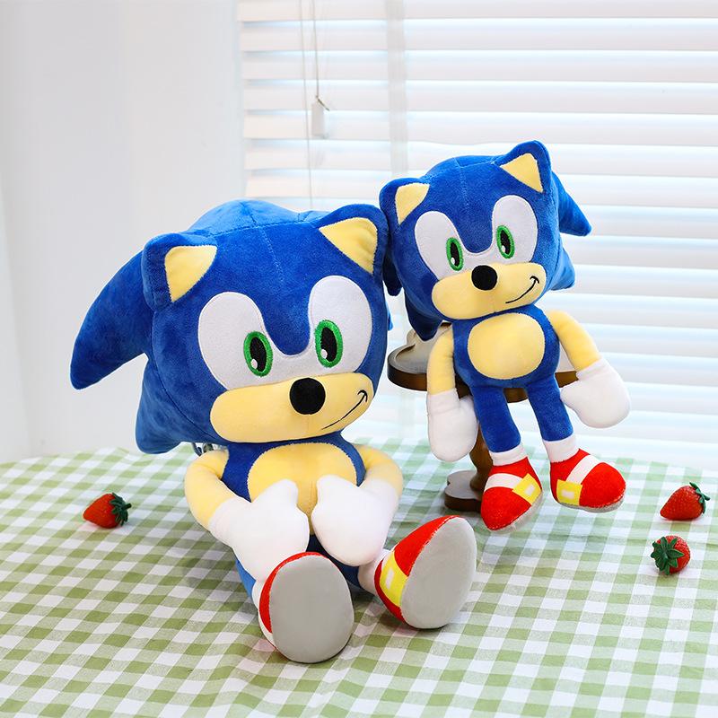 Sonic The Hedgehog Plush Toy Soft Stuffed Animal Doll Pillow Blue