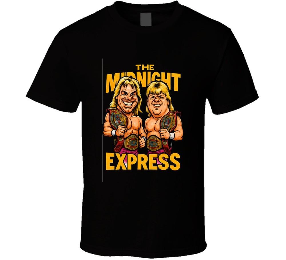 The Midnight Express Tag Team Retro Wrestling Legend Caricature T Shirt Unisex T-Shirt S