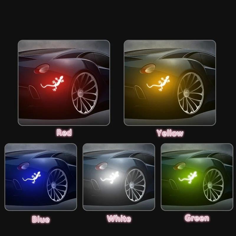Kreativní Reflexní Gekon Samolepka na Auto Samolepicí Auto Dekor Decal Noční Bezpečnost Auto Moto Reflexní Výstražné Značky Samolepky