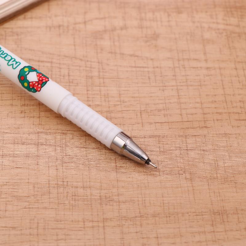 4Pcs Cartoon Christmas Santa Claus Snowman Elk Erasable Gel Pen Cute 0.5Mm Blue/Black Ink Signature Pens School Supplies