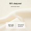 TUHUANG Women's Fine Merino Wool Fishbone Mock Neck Sweater