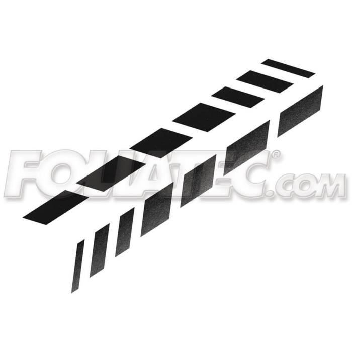 Autocollant - FOLIA TEC - CARDESIGN SHADES - Noir Matte - 77 x 9 cm - 2 pièces