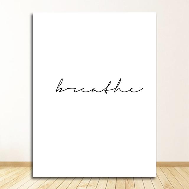 Wall Art Canvas Abstract Painting Picture Nordic Dandelion Flower S and Prints Living Room Scandinavian Black and White
