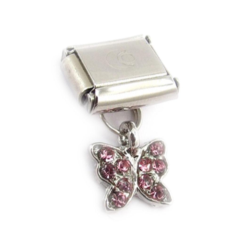 Les Trésors De Lily [C5993] - Pink 'Butterfly' Mesh