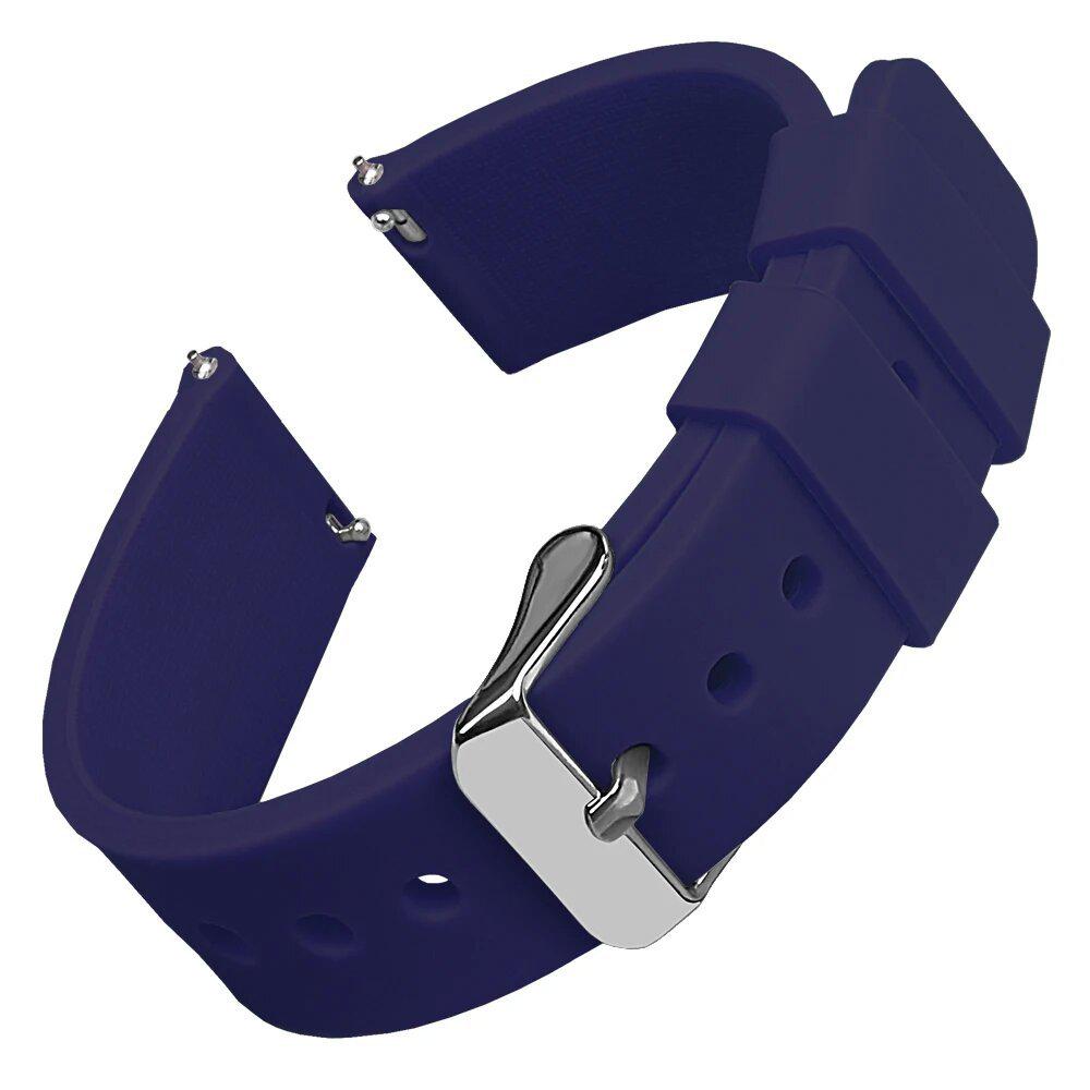 Cinturino Premium in Silicone per Orologio - Rilascio Rapido, Diverse Misure (14/16/18/19/20/21/22/24mm), Design Morbido e Colorato