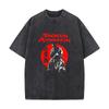 Shogun Assassin  Design with  a Red Pattern Mens Summer Tshirt Cotton Vintage Washed TShirts