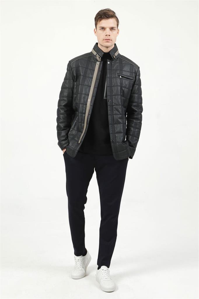 

ALTUS GUMMY Спортивная модель Мужское пальто из натуральной кожи