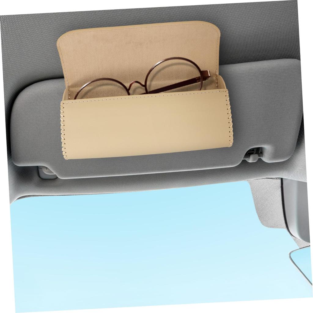 PAMINGONO Box Glasses Case Glasses Organizer Car Eyeglass Container Car Sunglasses Glasses Case Glasses