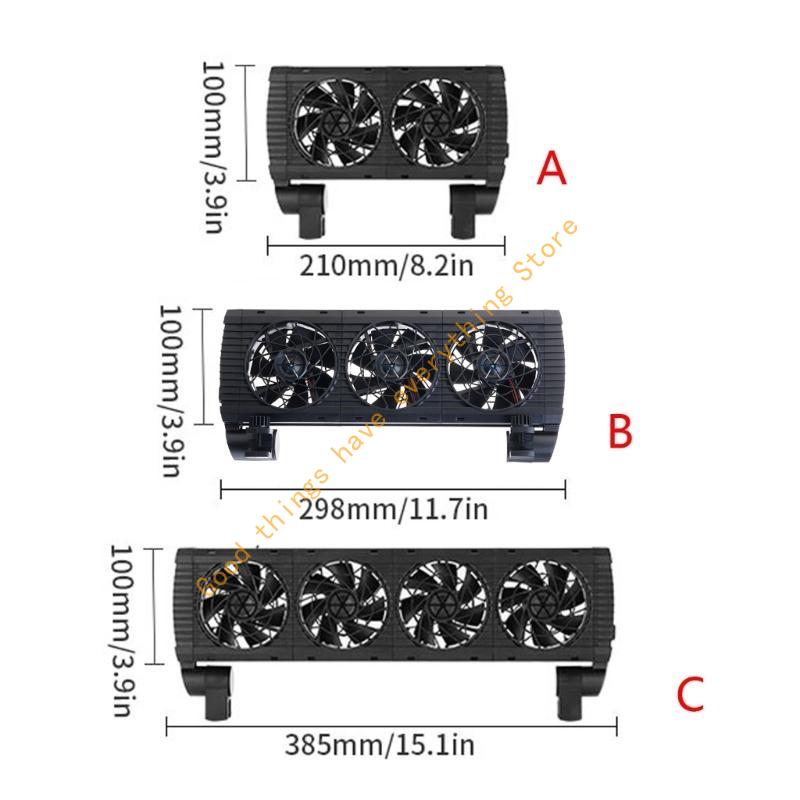 Aquarium Chiller Fish Tanks Coolers Adjustable Quiet Fan Cooling Metal Fan 55KF