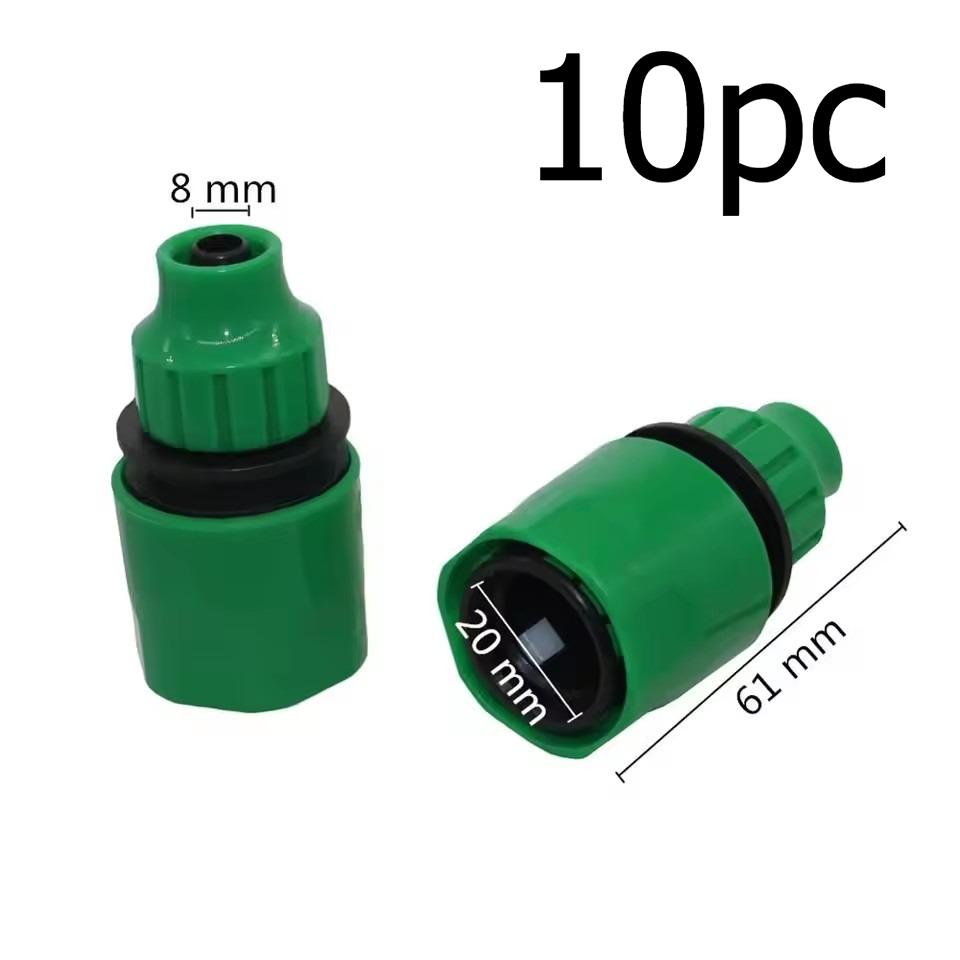 2-Way Y Garden Hose Splitter Double Outlet Water Tap Connector with Separate Control Valves for Lawn Irrigation