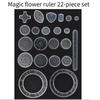 Non-Toxic Creative Gears Geometry Spirograph Drawing Stencils Set Painting Template Art Crafts Kids Educational Toy Variety Of Flowers