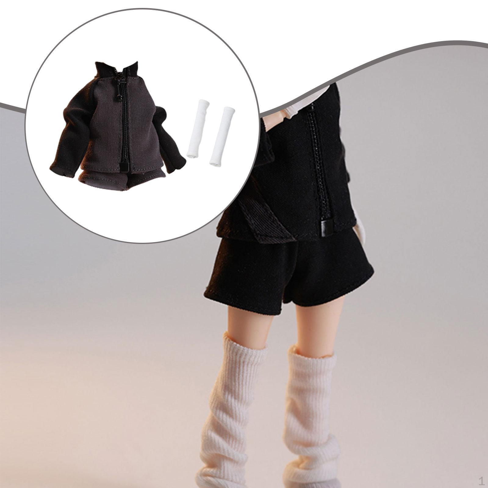 

1/12 Female Action Figure Sportswear Dress up Premium Easy to Costume Accessories Fashion Jacket Style B