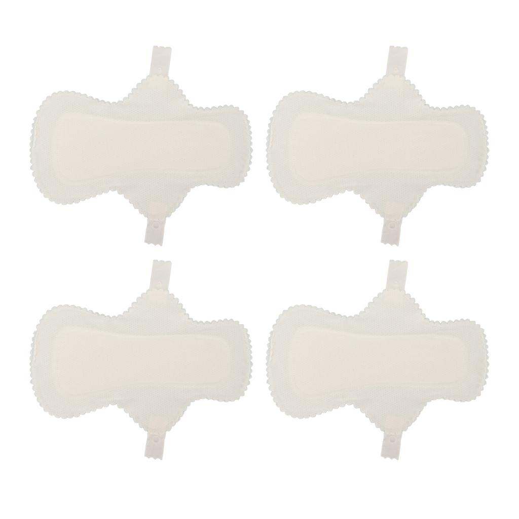 4PCS Washable Menstrual Pad Anti Leakage Breathable Pure Cotton Skin Friendly Reusable Sanitary Pad for Women Blue