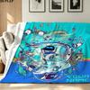 1PC ASTRO BOT Custom Name Patterned Flannel Blanket Suitable For All Seasons for Home Decor Warmth and Comfort Gifts Holiday Present
