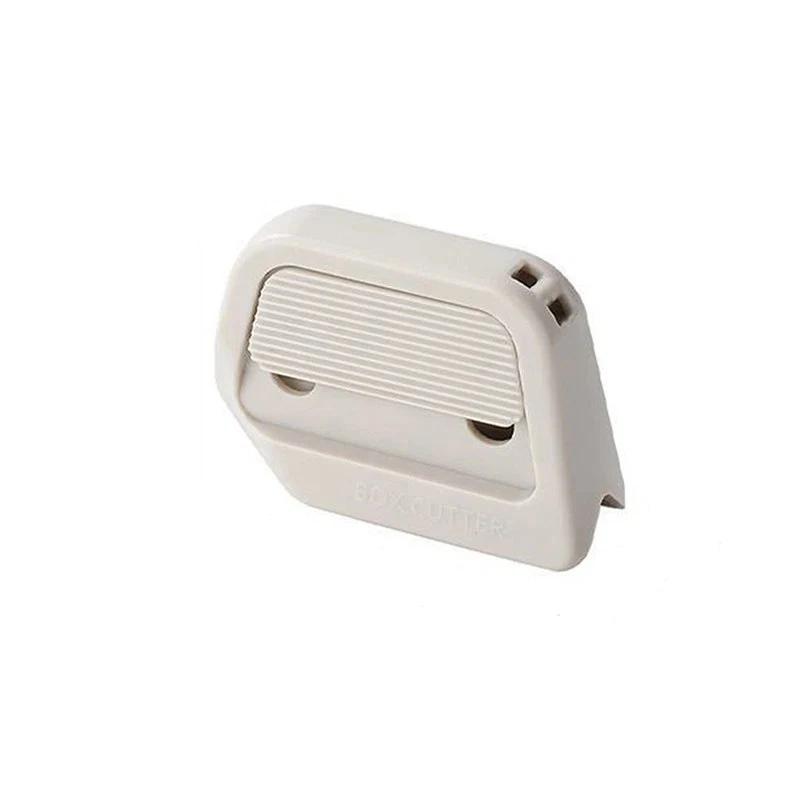 Mini Ceramic Blade Auto-Retract Safety Box Cutter, Magnetic Storage, Wall Mount - Portable Courier Box Opener