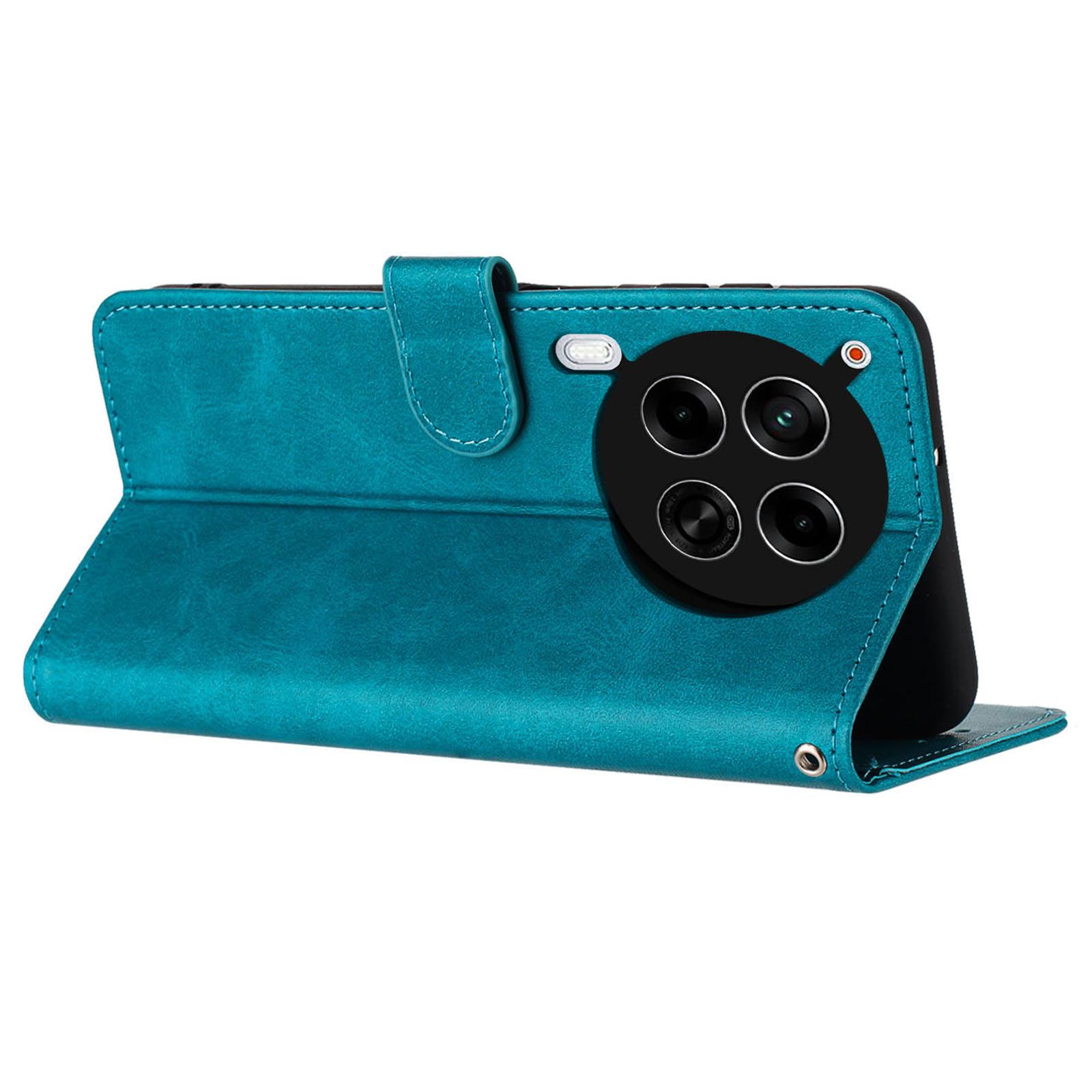 

For TECNO Camon 30 4G/5G Case Leather Stand Drop Protection Cell Phone Cover Green