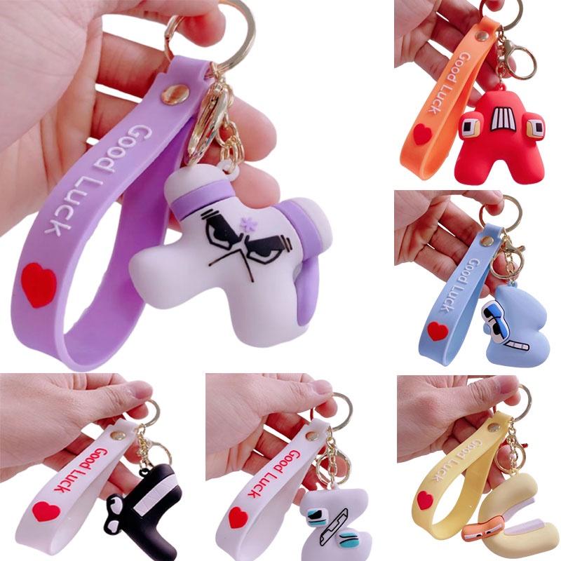 Alphabet Lore Kids Keyring Stickers Toys Pendant Figures Gift
