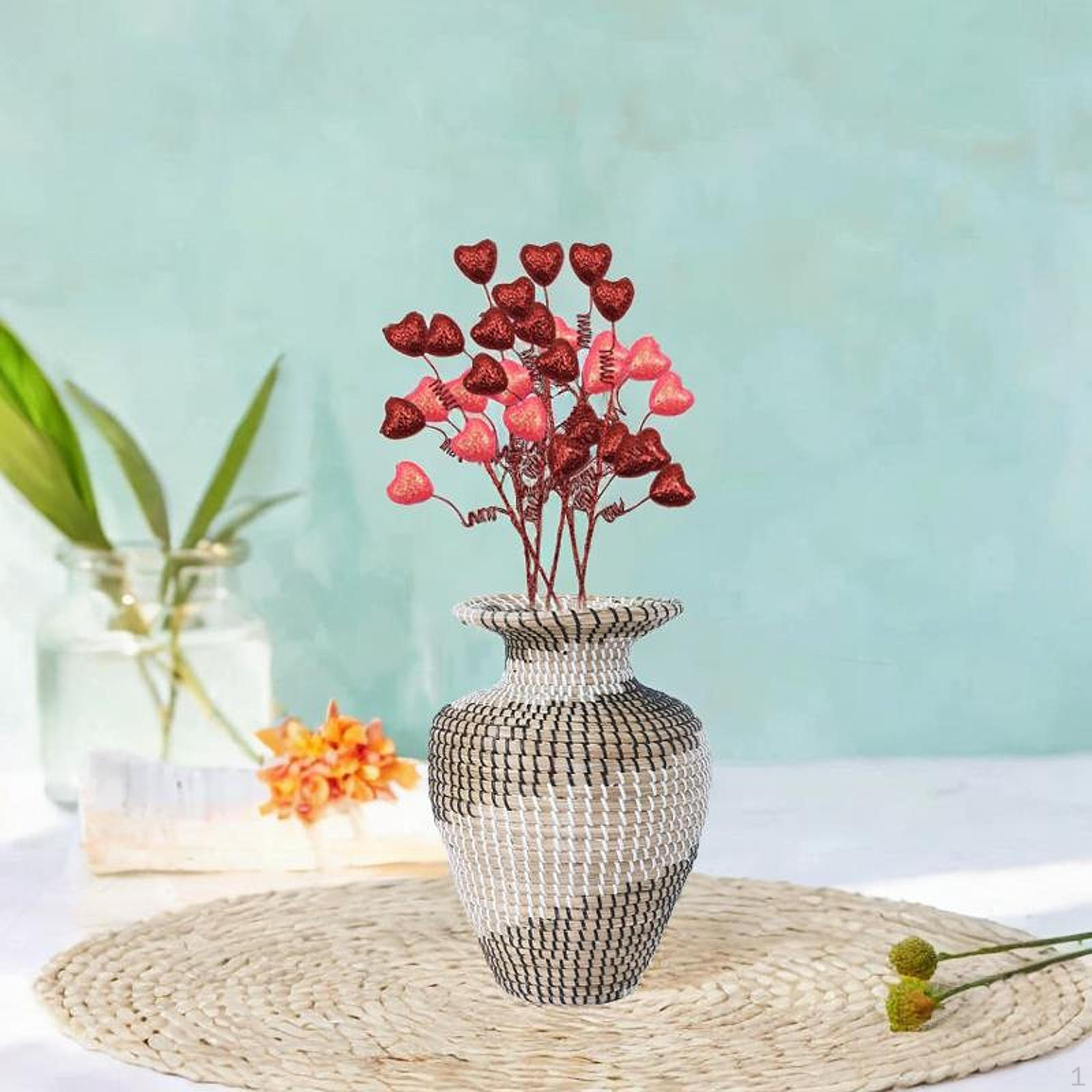 

6 вариантов искусственных сердец для украшения Дня святого Валентина, цветочных композиций и ваз Pink Heart