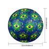 Brasilien Fußball Aufdruck Größe 5 Fußball Ball Verschleißfest Standard Erwachsenen Trainingsfußball Fan Geschenk für Indoor Outdoor Spiel Sport