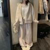 2025 Winter Cozy Loose Fit Soft Brushed Casual Pants - Versatile Thickened Long Style In Pink and Gray.