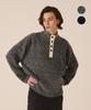 CUTZ Boucle Button Half-Neck Knit - 2 Colors