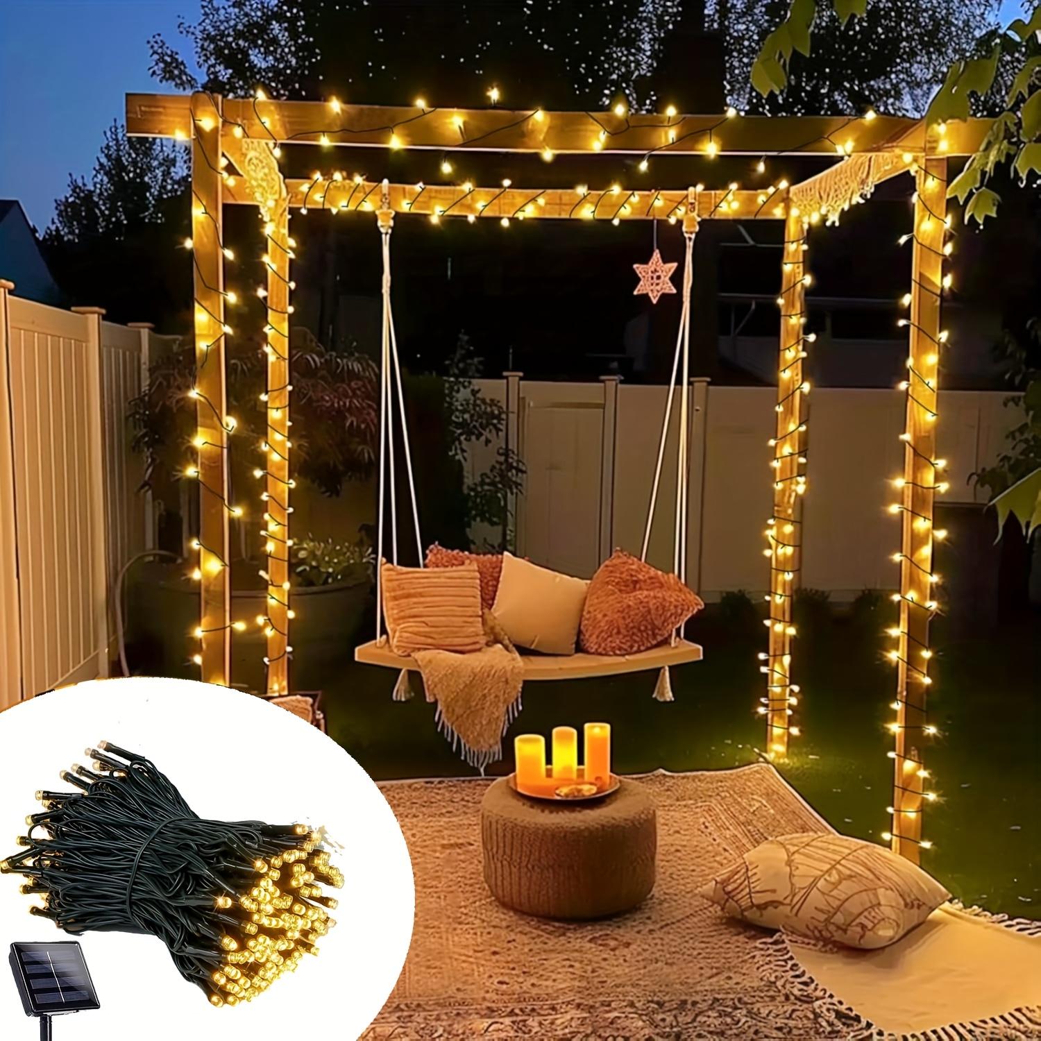 

Solar Garden Decorative light 8 modes Christmas Solar String Light Outdoor Waterproof Fairy Light for Parties Weddings Holiday 8 working modes