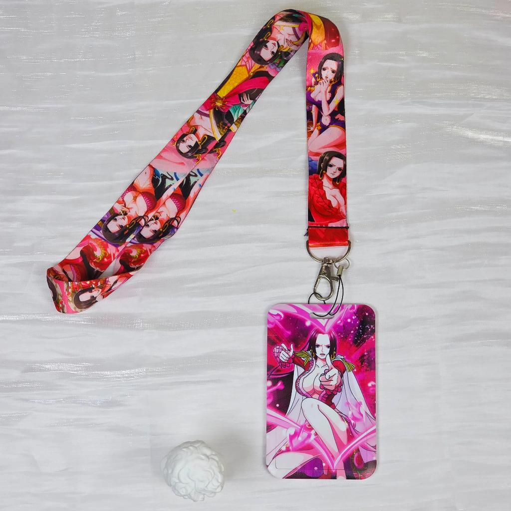 Anime Cartoon Credential Holder Keychains Neck Lanyard For Pass Card Anime Credit Card Holder Keychain Straps