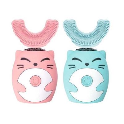 Ηλεκτρική οδοντόβουρτσα για παιδιά Σιλικόνης Παιδική 360 Μοίρες Αυτόματη Επαναφορτιζόμενη USB Έξυπνη οδοντόβουρτσα για παιδιά σχήμα U