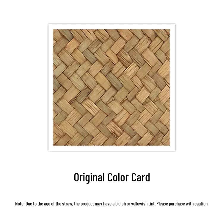 Seagrass Woven Cattail Desktop Storage Box with Lid - 4-Compartment Organizer for Cosmetics, Tea, Coffee Table, or Mooncakes