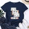 Kawaii Anya Forger Print Shirt Anime Pattern Women's Casual Short Sleeve T-Shirt