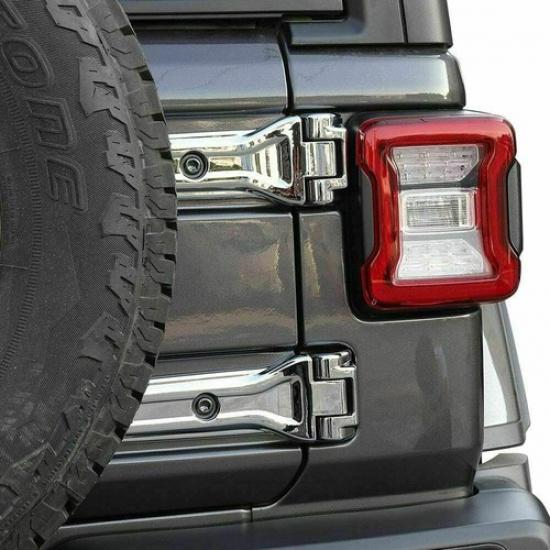 Chrome Car Spare Tire Bracket Hinge Cover Trim for Jeep Wrangler JL Accessories