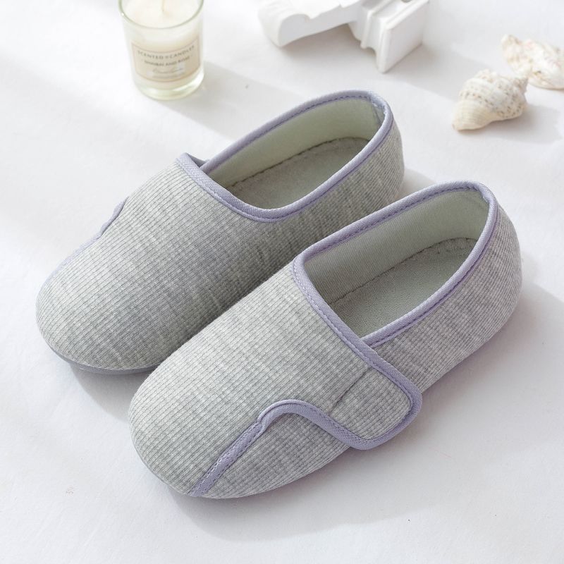 

Обувь для послеродового периода весна-осень сумки и послеродовая обувь летние тонкие мягкая подошва нескользящие дышащие домашние хлопковые тапочки для беременных женщин 40 серый