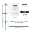 4 Packs Tomato Cages for Garden 63" Tomato Plant Stakes Support Cage