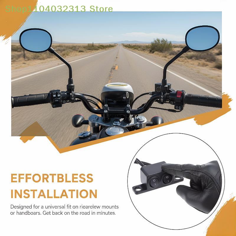 petiteDurable Motorcycle Switch Connector Handlebar Two Three Gears Light On Off Button for Offroad Scooter Upgradeaccessories