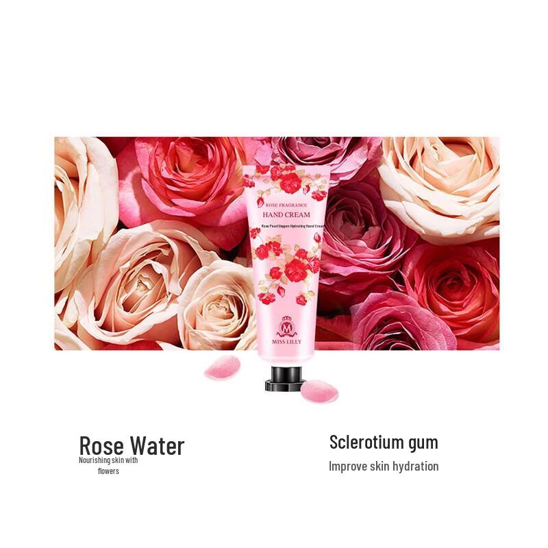 Miss Lilly Rose Scented Moisturizing Hand Cream 50g X 2
