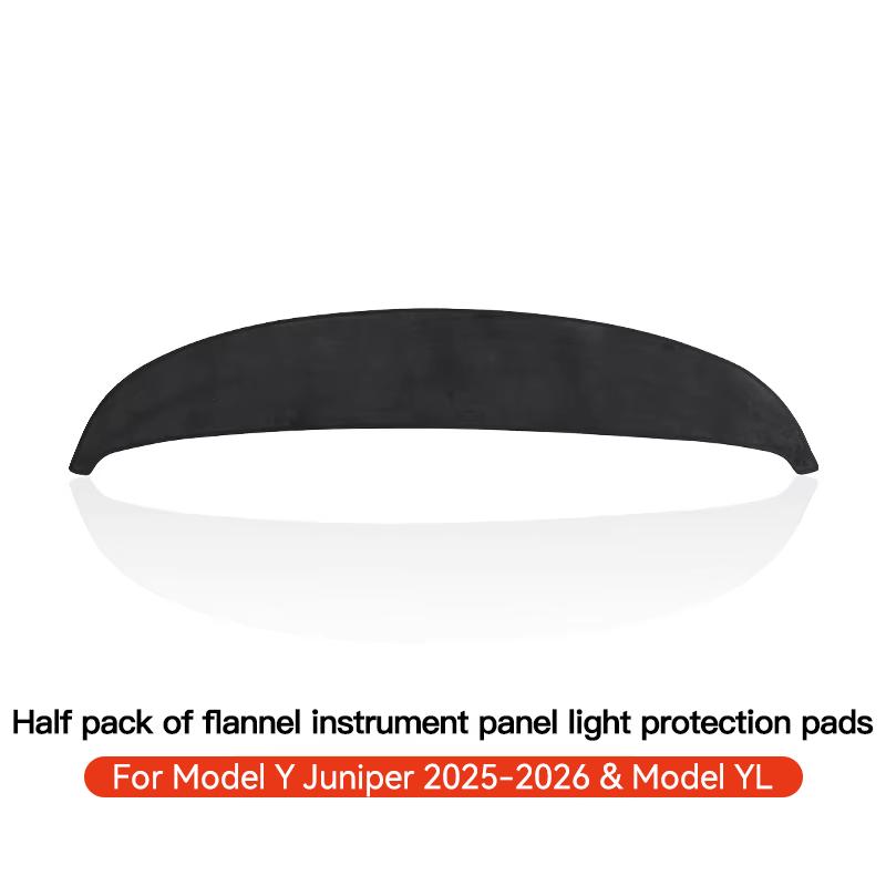 YZ Suede Leather Dashmat Car Dashboard Cover Pad Dash Mat SunShade Carpet Accessories For Tesla Model Y Juniper 2025