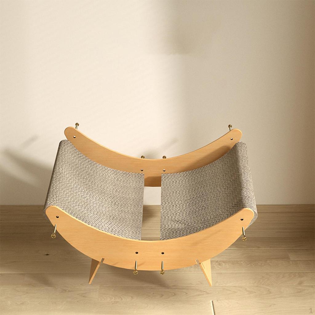 Cadeira de Lounge de Mobília de Papelão até 10kg Sofá Resistente ao Desgaste Cama Arranhador para Gatos
