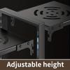 5 Tier Pots Pans Organizer for Under Cabinet Adjustable Rustproof Cabinet Storage for Big Stockpots Castiron Pans Heavy Cookware