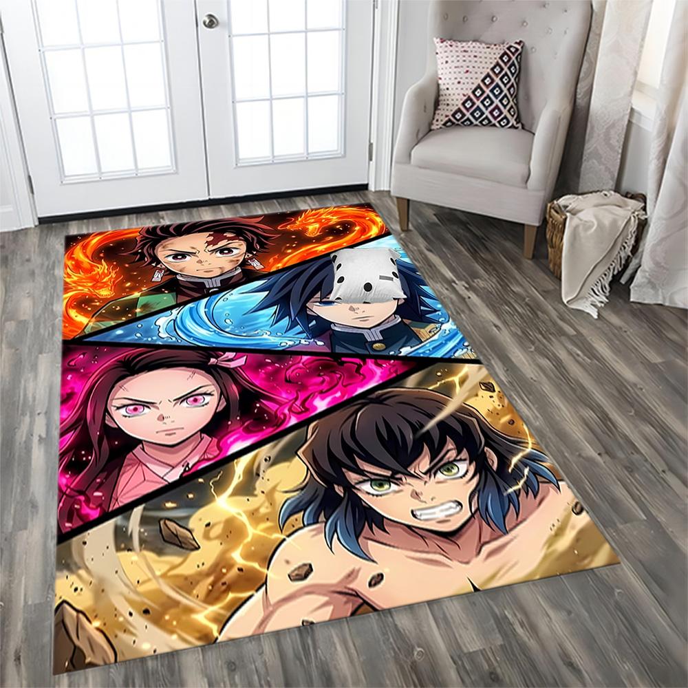 Demon Slayer rug for Living Room rug, Bedroom, Study Room, Hallway Decoration, Perfect for Home Decoration or Holiday Gifts