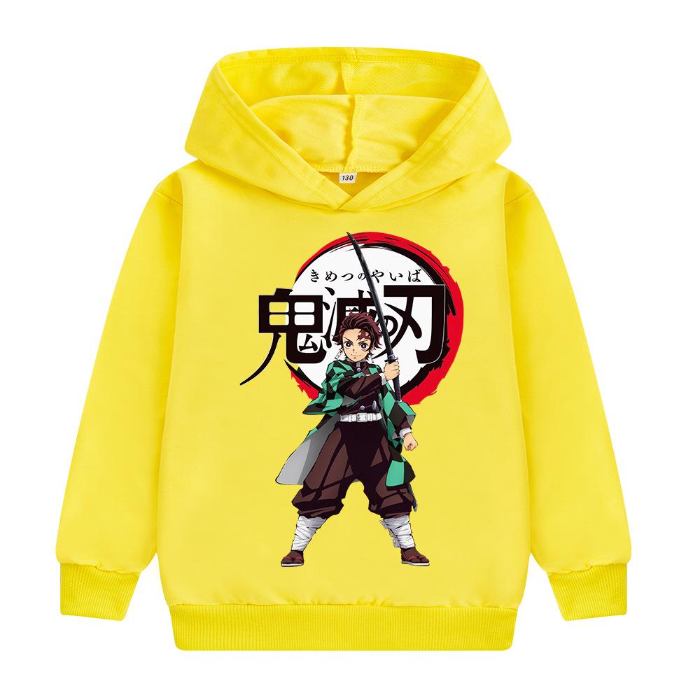 Cool Children's Clothes From The Japanese Anime Demon Slayer Renautumn Winter Outdoor Girls' Boys' Clothes