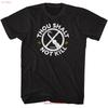 Candyunisex Thou Shalt Not Kill 2 Black T Shirt Vintage Top For Everyday Wear Fashion Streetwear Stylish Soft Versatile