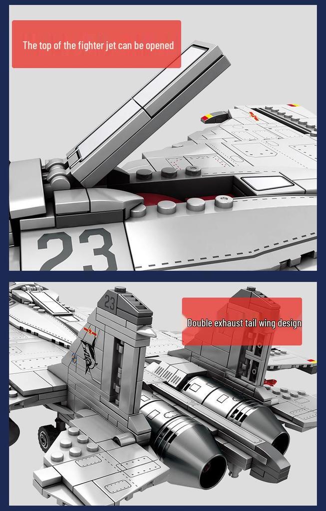 J-15 Fighter Jet Model Building Blocks Toy for Kids