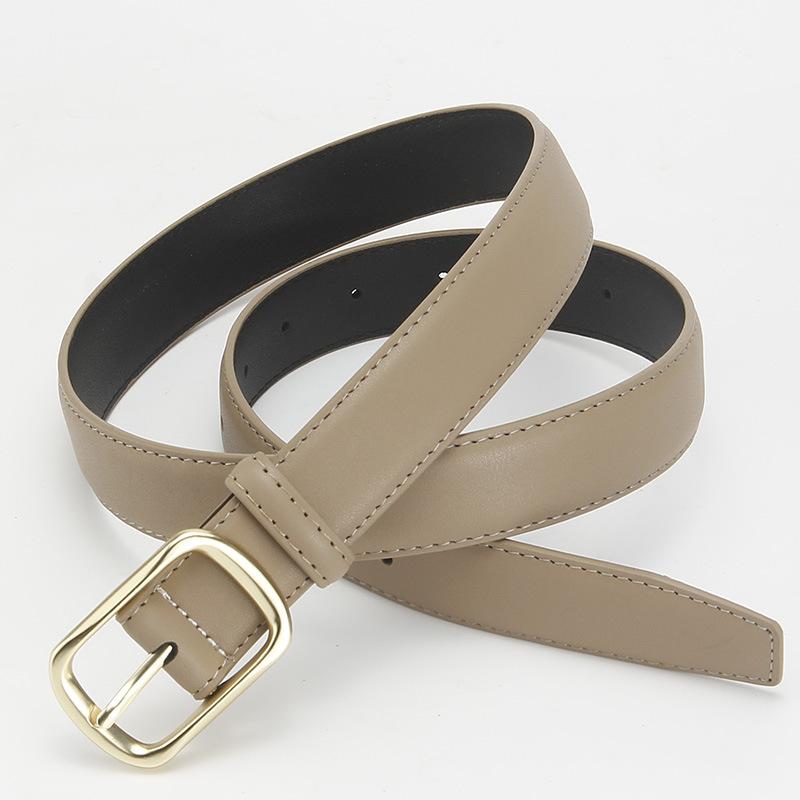 Women's Genuine Leather Belt Cowhide Belt Women's Versatile Decoration Business Casual Simple Fashion Belt High End