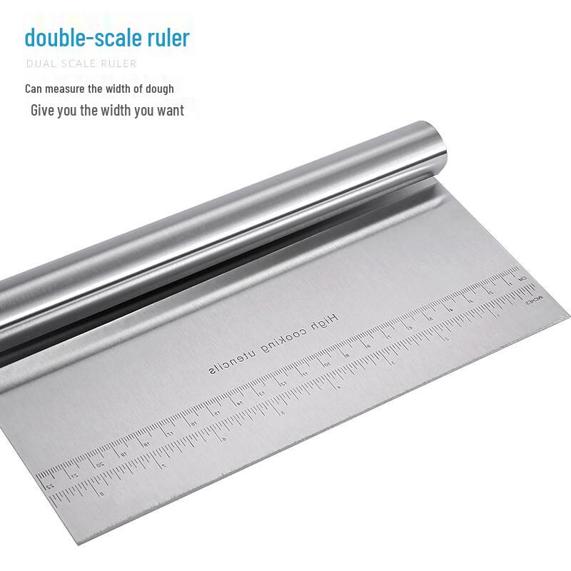 Wutuo Stainless Steel Dough Scraper with Scale