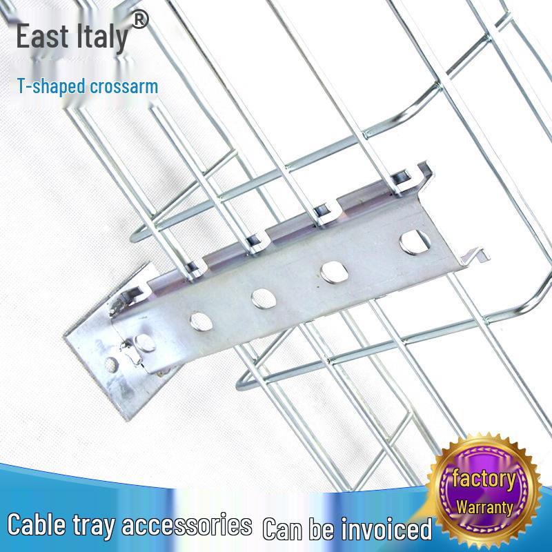 Stainless Steel Cable Tray T-shaped Cross Arm for Communication Rooms Galvanized Material