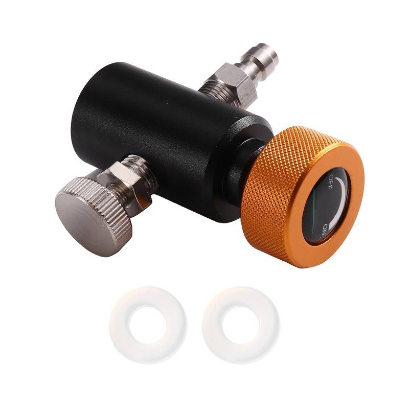 A25F-Double Hole With 8Mm Male Head And Deflated Screw Tr21-4 Thread Refill Adapter For Sodastream Quick Charging Adaptor